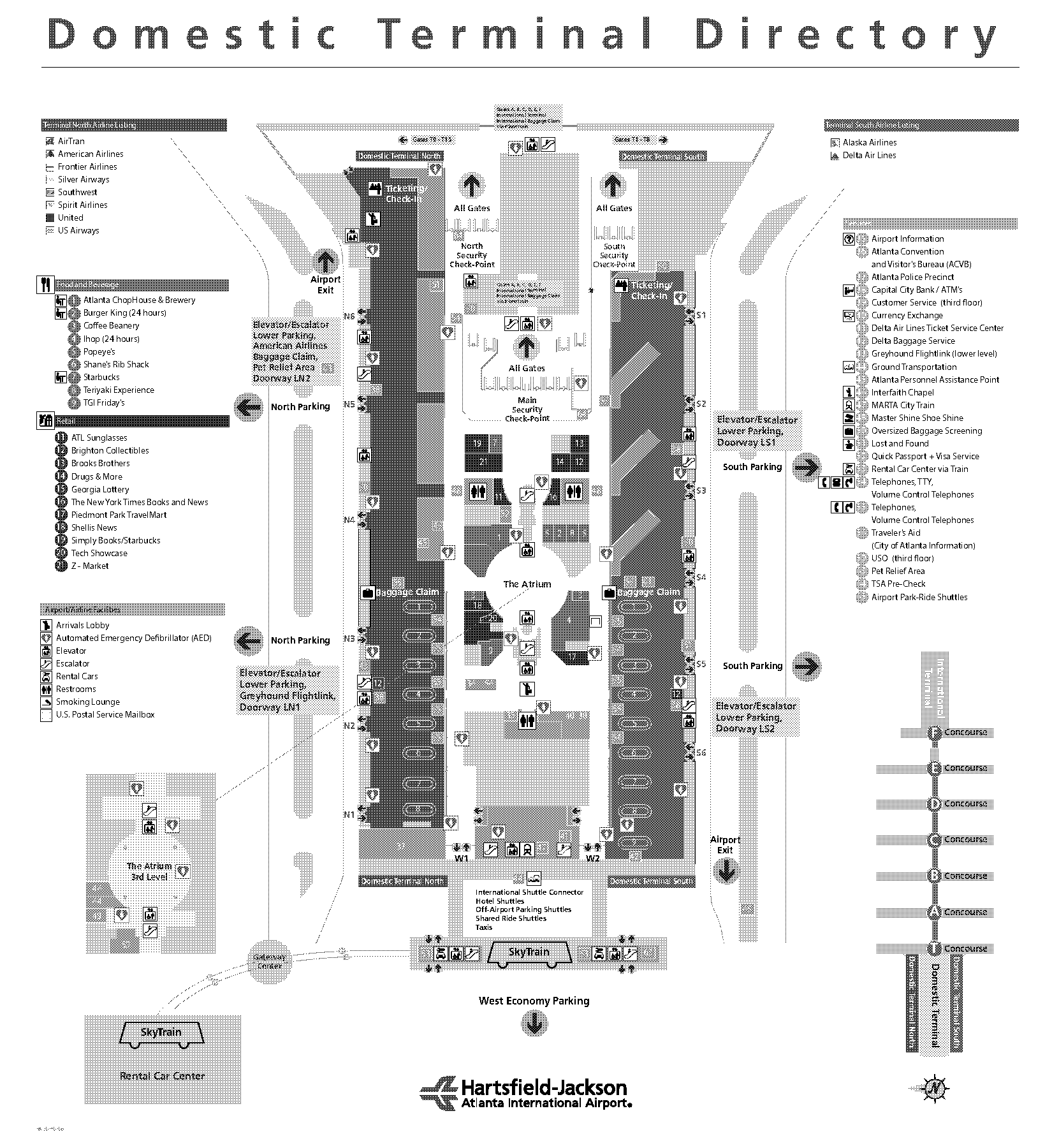 gate numbers terminal for delta airlines