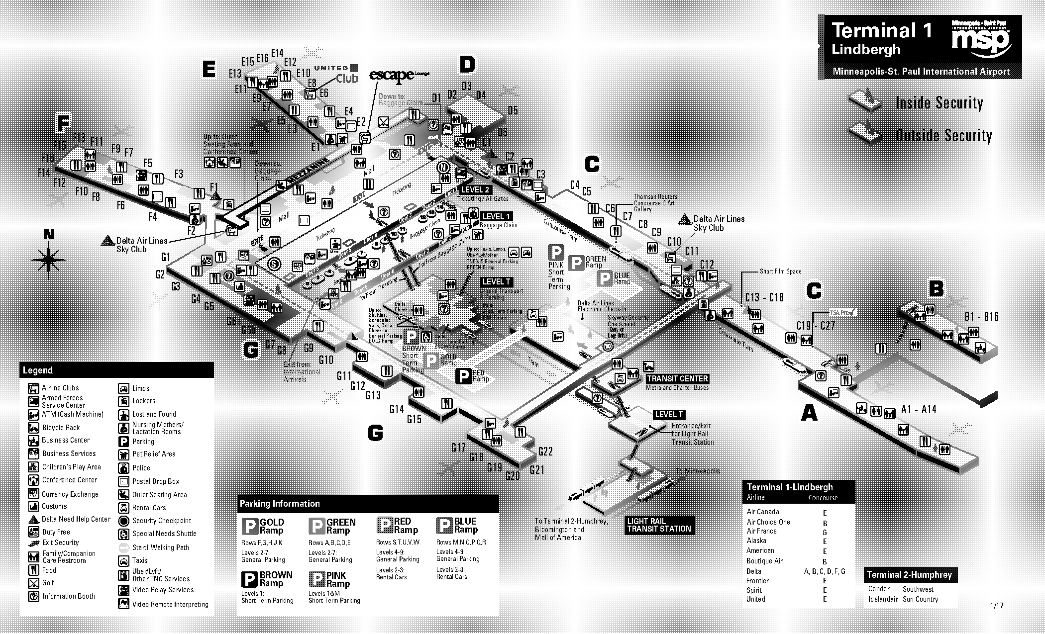 gate numbers terminal for delta airlines